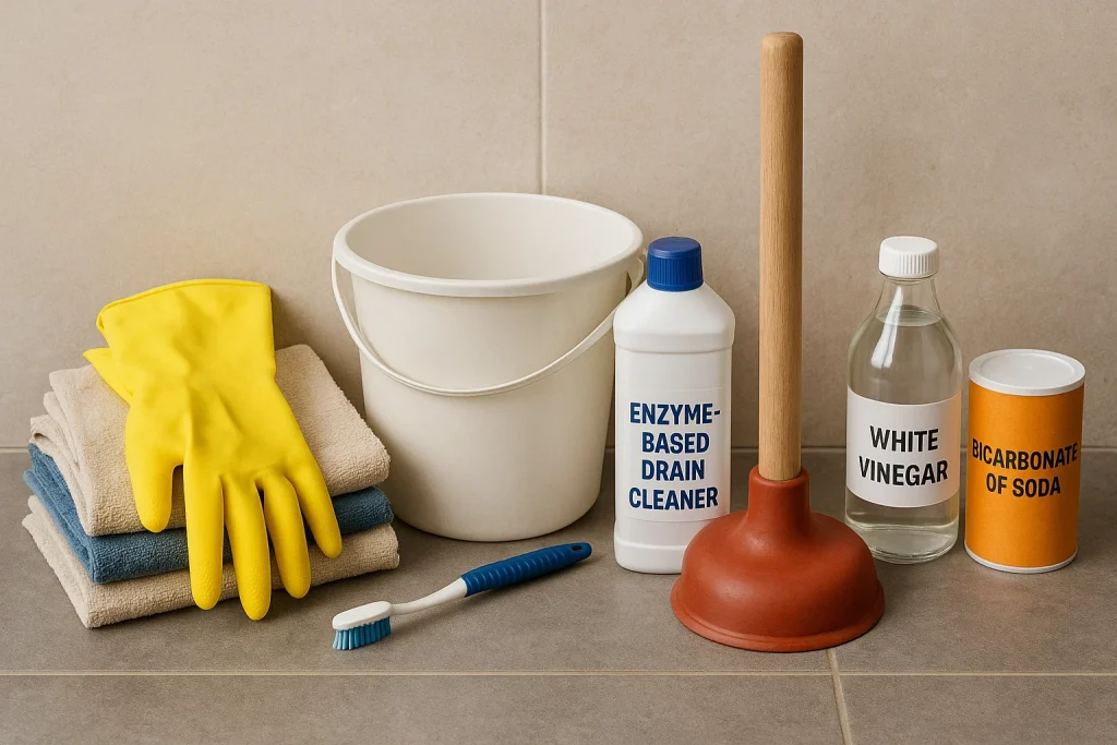 tools for drain cleaning and maintenance