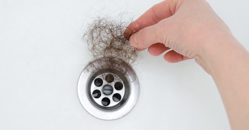 Hair causing drain getting clogged