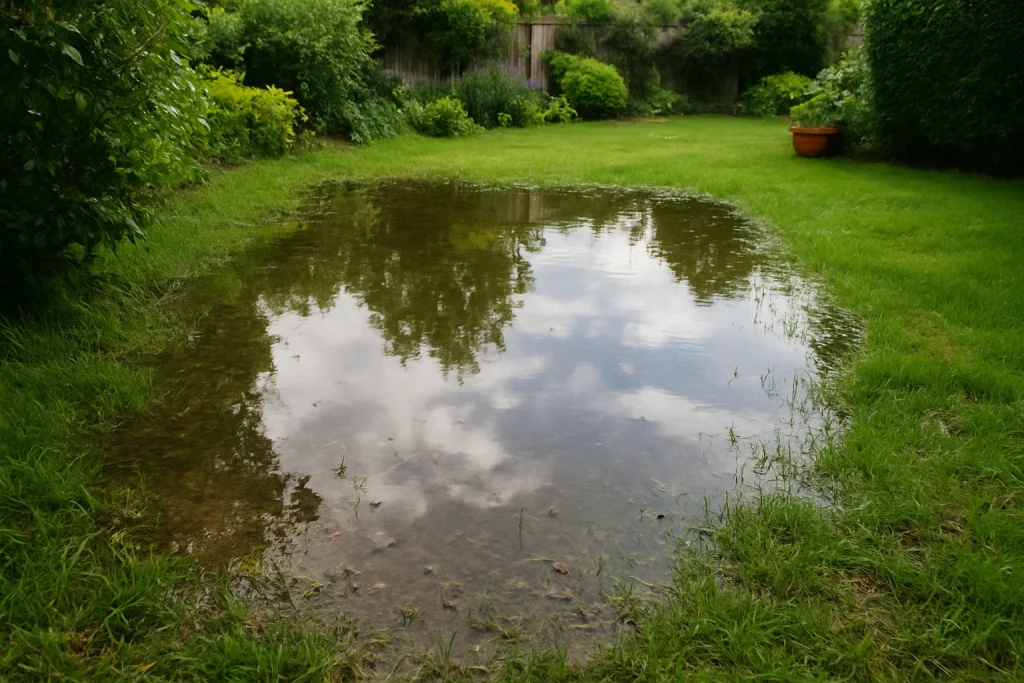 Standing water in your garden