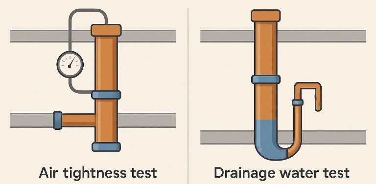 types of drain test