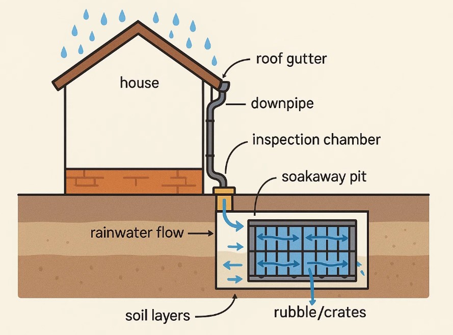 soakaway drainage system