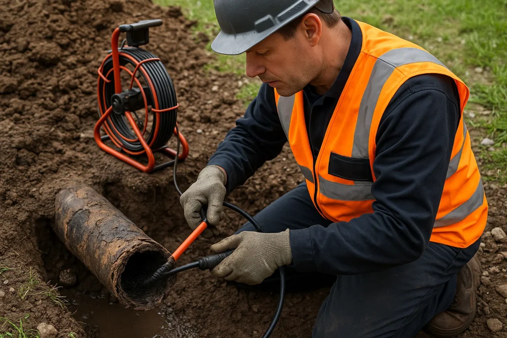 repair of pitched fibre drains