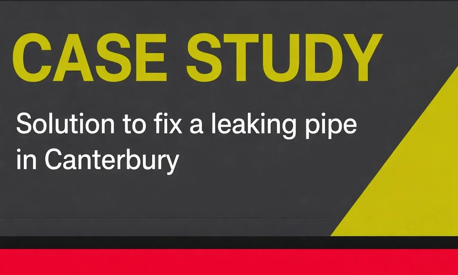 How Any Drains Direct fixed a leaking pipe in Canterbury