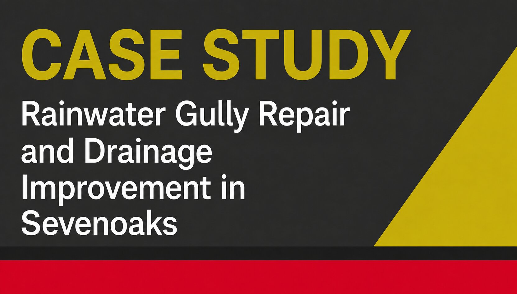 Rainwater Gully Repair and Drainage Improvement in Sevenoaks