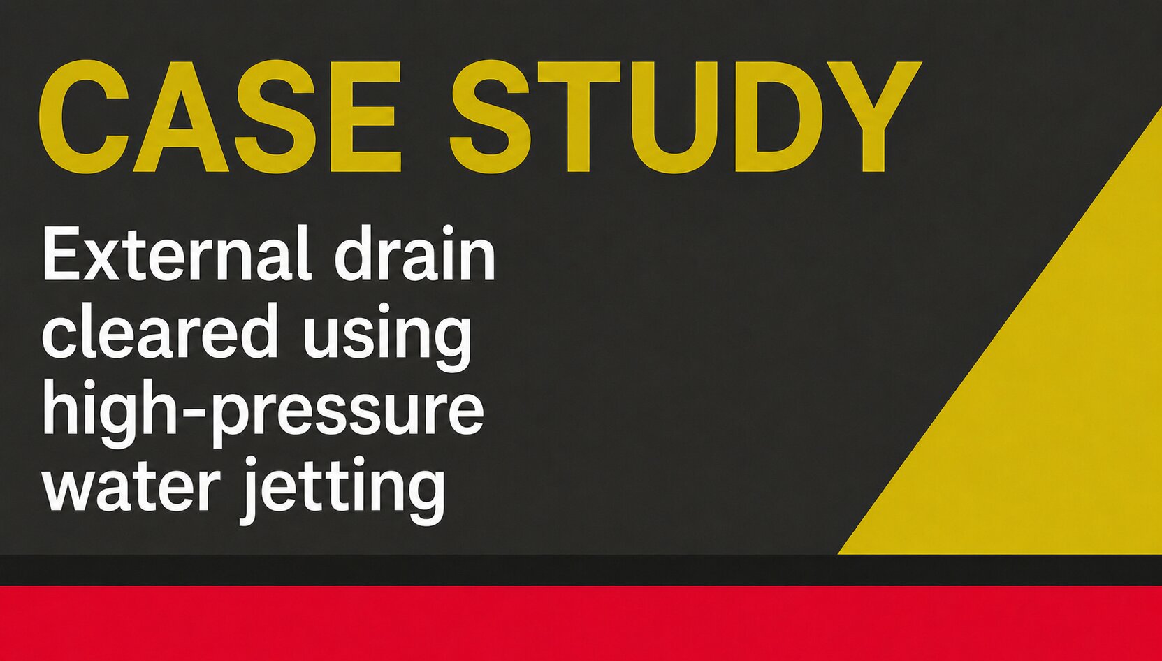 External Drain Cleared using High-Pressure Water Jetting in West Kingsdown, Kent