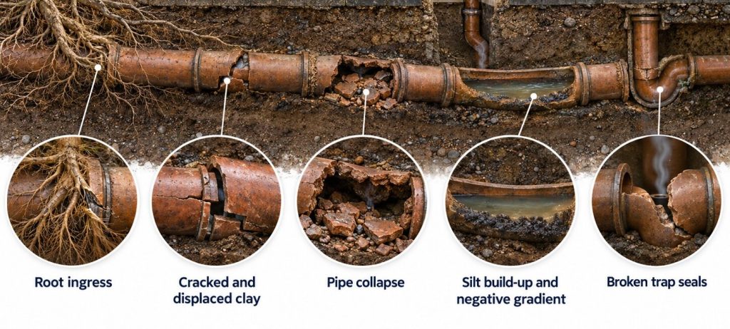 Common problems in Victorian sewer pipework