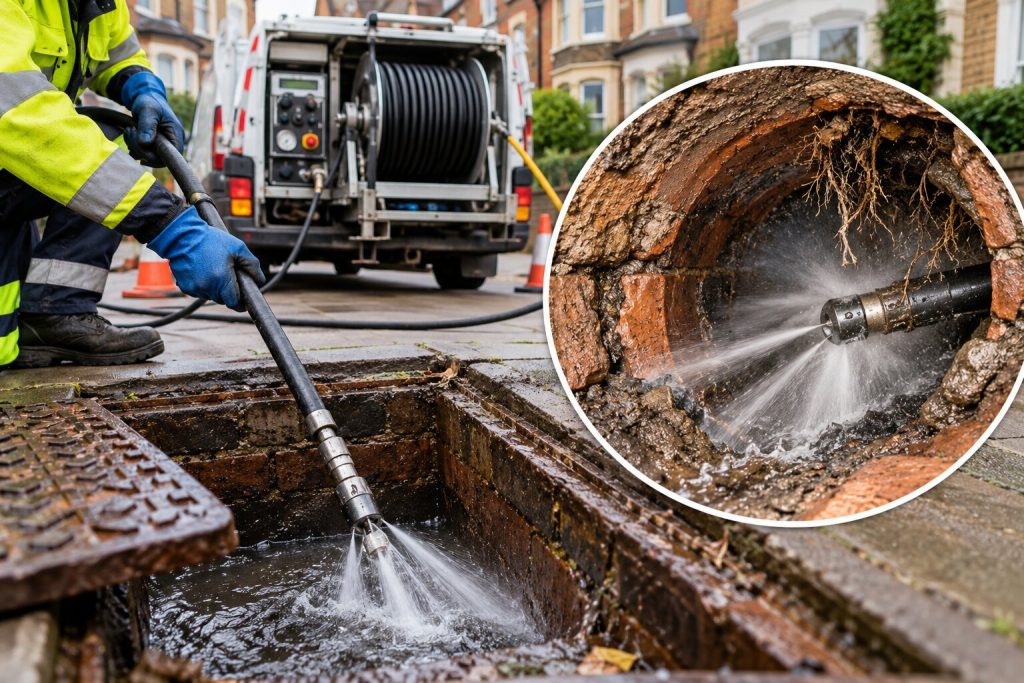 high pressure water jetting for old drainage systems